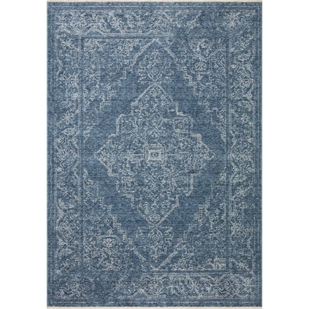 Loloi Vance Denim / Dove 18" x 18" Sample Rug