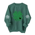 thumbnail image 3 of TaTaai Womens Crewneck Fleece Sweatshirt Long Sleeve St Patricks Day Print Casual Pullover Loose Fit Holiday Winter Top Gift, 3 of 6