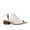 White, variant on Booties for Women, Comfortable Peep Toe Low Block Tracy Bootie Design with Zipper Closure