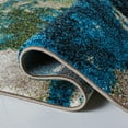 thumbnail image 5 of Safavieh Glacier Landen Abstract Runner Rug, Navy/Green, 2'3" x 6', 5 of 10