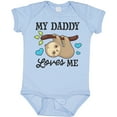 thumbnail image 3 of Inktastic My Daddy Loves Me with Sloth and Hearts Boys or Girls Baby Bodysuit, 3 of 5