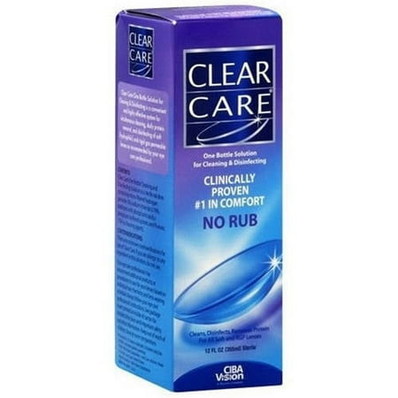 Aosept Clear Care One Lens Solution, 12 FL OZ (Pack of 6)