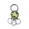 thumbnail image 1 of Fascinacion Pintura de flores Llavero de metal de acero inoxidable Llavero Anillo de cadena Llavero, 1 of 3