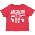 thumbnail image 3 of Inktastic Wisconsin Awesome Since 1848 Boys or Girls Toddler T-Shirt, 3 of 5