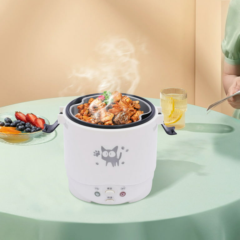 1 Cup Car-Mounted Mini Rice Cooker Steamer,Cooking for Soup Porridge and  Rice,Cooking Heating and Keeping Warm Function,for Cooking Soup, Rice,  Stews