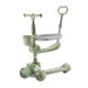thumbnail image 4 of Patinete para niños, patinete de 3 ruedas, mini patinete de juguete inclinado para dirigir, patinete de 3 ruedas, ruedas iluminadas para niños y niñas Verde, 4 of 8
