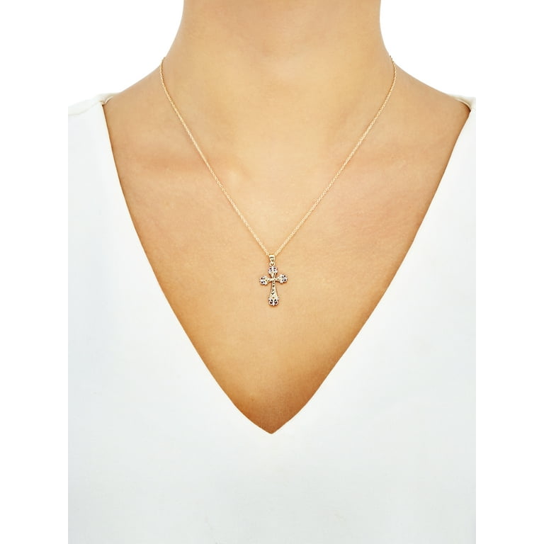 Brilliance fine jewelry cross on sale necklace