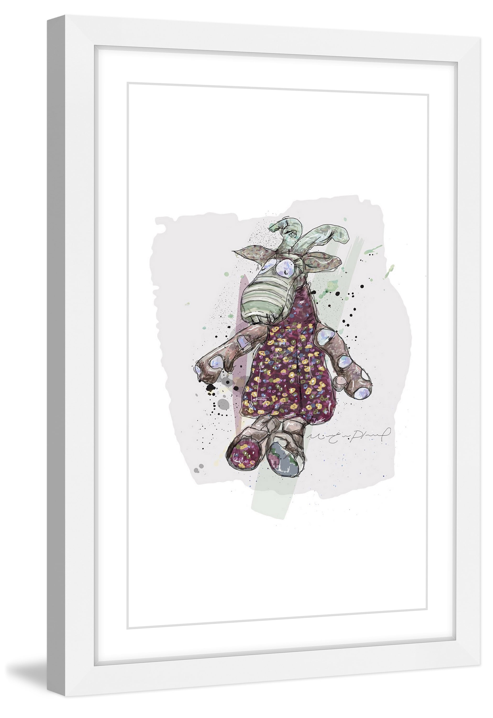 "Chevre" Framed Painting Print