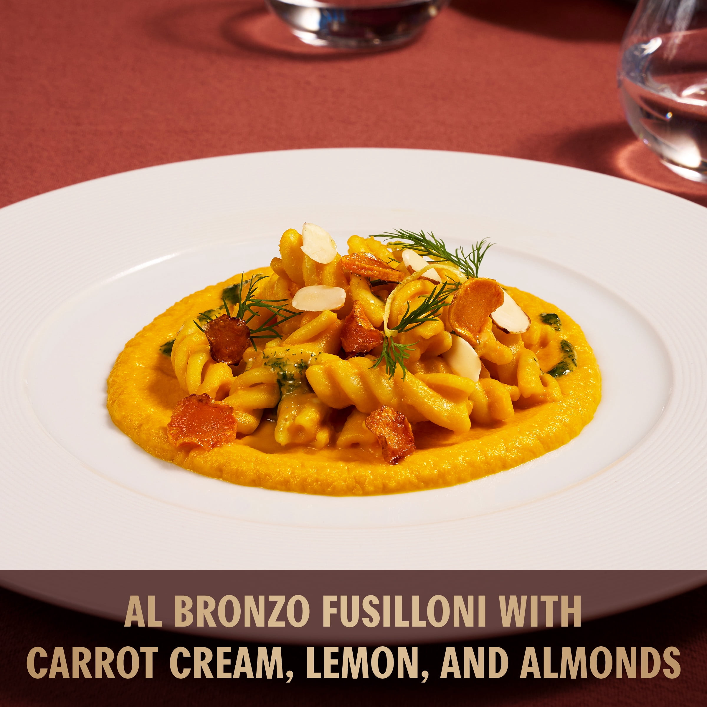 Al Bronzo by Barilla Organic Fusilloni Pasta, Bronze Cut Pasta, 16oz.