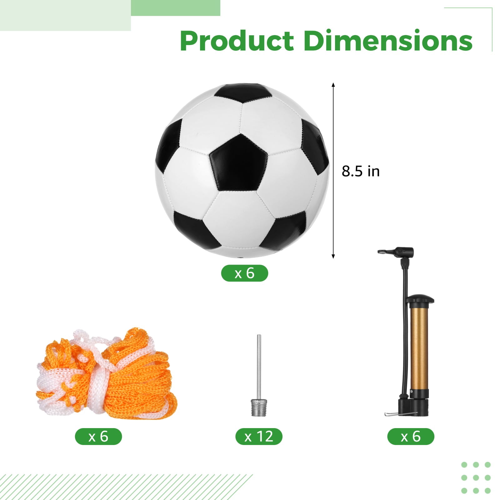 6Pcs Soccer Training Balls