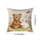 thumbnail image 3 of Uuiauoio Cute Animals Decorative Throw Pillow Cover , Animals Family Animals Outdoor Pillow Cases Square Standard Cushion Cover for Sofa Couch Bed Car 17.72x17.72 inch, 3 of 6