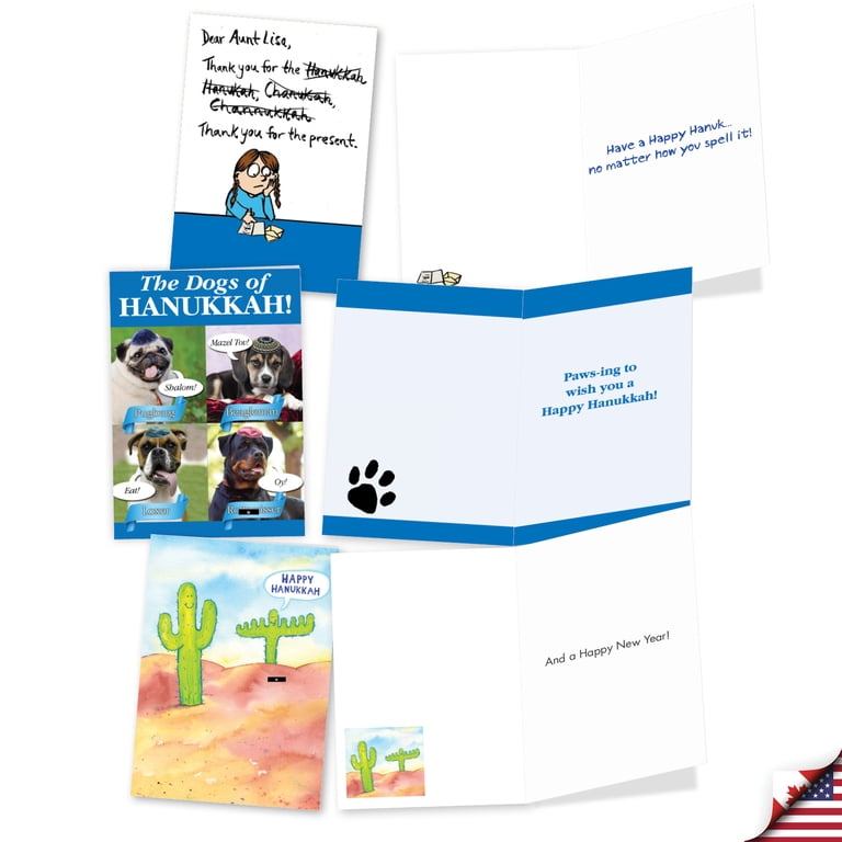Funny Chanukah Assorted Greeting Cards Set of 20 photo 4