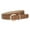 Umber, variant on Women's Faux Leather Belt For Dress Spring Groove Metal Travel Casual Buckle Belt Golden X-Small-Large