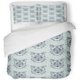thumbnail image 1 of Juego de Ropa de Cama ABPHQTO 3 Piezas Funda nórdica Azteca artística con Estampado Tribal de Cabezas de Gatos azules Tamaño Twin, 1 of 1