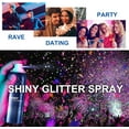 thumbnail image 6 of Body Glitter Spray for Hair and Body, Hairspray for Clothes, Long-Lasting Body Shimmer Spray Suitable for Stage, Festival Rave and Makeup Prom 2.11 Fl Oz, 6 of 8
