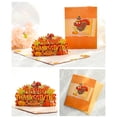 thumbnail image 3 of Yammee Thanksgiving 3D Card With Note Tag Creative Fall Greeting Card Thanksgiving Deco, 3 of 9