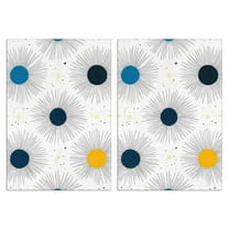 2 Pcs Funny Kitchen Towels,Geometric Shapes Pattern Microfiber Dish Towels,Kitchen Tea Towels,Kitchen Towel Set (18" X 26")