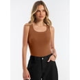 thumbnail image 4 of ANRABESS Tank Tops for Women Wool Blend Sweaters Sleeveless Casual Summer Fitted Shirts 2026 Spring Beach Vacation Clothes Dark Caramel Large, 4 of 8