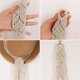 thumbnail image 2 of Xiao Hua 2 colgadores de macramé de dos pisos para sombreros de vaquero, estilo bohemio, para colgar en la pared, tejidos a mano, para guardar sombreros Fedora de ala ancha, decoración occidental, B, 2 of 3