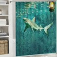 thumbnail image 6 of Orinice Shark Water Lantern Bathroom Decor Set, Multi Size Colorful Luxurious Graphic Print Polyester Fabric Fashion Shower Curtain with Hooks, 100% Polyester Chic Modern Bathroom Decor, 6 of 7