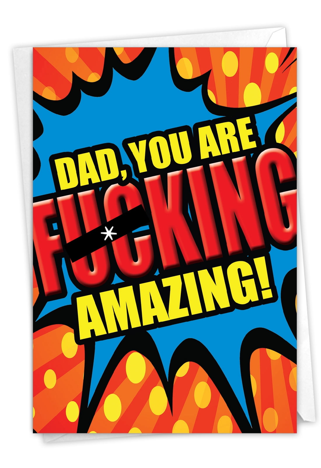 1 Funny Father's Day Card with Envelope Amazing Dad C2083FDG 