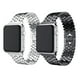 thumbnail image 4 of Negro Compatible con Correa Apple Watch 45 mm 44 mm 42 mm para Mujeres Hombres, Correa de Repuesto Ajustable de Acero Inoxidable para Apple Watch SE/iWatc, 4 of 4
