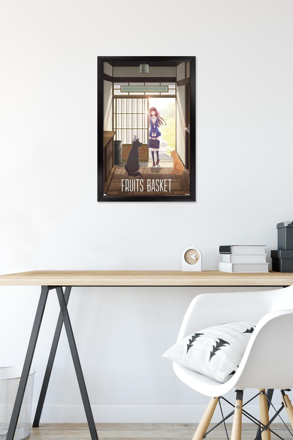 Fruits Basket - Teaser Animals Wall Poster, 14.725" x 22.375" Framed