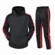 thumbnail image 1 of Conjunto de chándal con capucha para hombre, conjunto deportivo de 2 piezas con capucha, para correr y trotar., 1 of 5