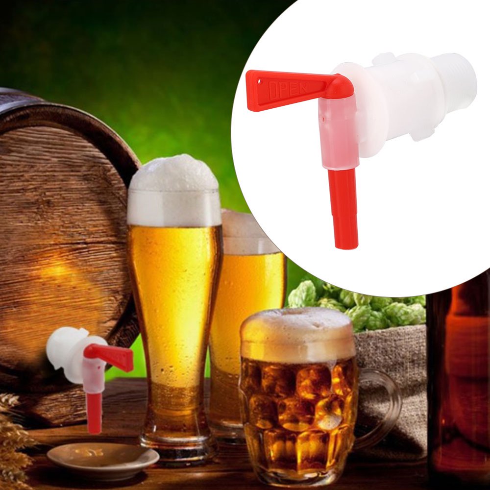 OTVIAP Plastic Spigot,Red Plastic Beer Brew Bucket Tap Faucet Bottling