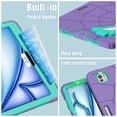 thumbnail image 5 of Case for iPad Pro 11-inch M4 (2024) Multiple Protection Shockproof Contrast Color Cover With Stand and Pen Holder, 5 of 8