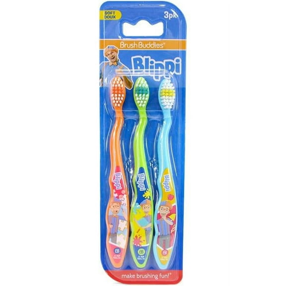 Brush Buddies 30390995 Blippi Toothbrush - Pack of 3