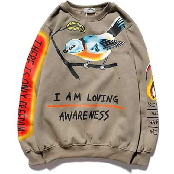 Lucky Me I Sees Ghosts Sweatshirts Hip Hop Pullover Hooded Heavyweight Hoodie