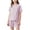 Purple, variant on 2 PC Girls Homewear Set Soft Linen-Like Short Sleeve Crew Neck T-Shirt and Elastic Waist Shorts Breathable Casual Outfit for Teens 11-18 Years