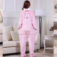 thumbnail image 4 of BIFINI Pink Rabbit Adult Halloween Cosplay Hooded Animal Costume Pajamas L, 4 of 4