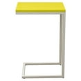 thumbnail image 2 of Diamond Sofa Sleek Metal Frame Accent Table with Gloss Top & Metal Frame White, 2 of 2
