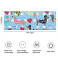 thumbnail image 3 of Colorful Funny Dachshund Bathroom Rugs Mat,Non Slip Microfiber Bathroom Rug,Rubber Backing,Soft Bathroom Mats for Bathroom Floor,Tub and Shower,47x17in(120x43cm), 3 of 5