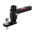 thumbnail image 1 of Adjustable Trailer Hitch Ball Mount Fits 2-Inch Receiver, 2'' & 2-5/16'' Dual Balls 12000lbs/8000LBS, 6" Drop/ 6" Rise Drop Hitc ,Weatherproof Double Locking Hitch Pin, 1 of 6