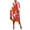 Orange, variant on Bixock Plus Size Dresses for Women,Women's Dresses,Dresses for Women Floral Print Long Sleeve V Neck Collared Shirt Dress Plus Size Loose Dresses