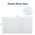 thumbnail image 4 of Aoodor 6Pcs 62'' (W) x 28'' (L) x 0.2'' Polycarbonate Gazebo Proof Panels,  Waterproof UV Protected Reinforced Sheets, Outdoor Garden and Gazebo Covering, Twin-Wall Clear Sheets, 4 of 8