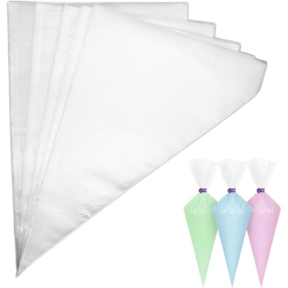 Piping Bags,200pcs 12 Inch Anti Burst Disposable Cake Decorating Bags,Non-Slip Pastry Bags-Ideal for Cakes,Cream Frosting and Cookie Decorating
