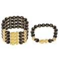 thumbnail image 1 of Paquete De 5 Feng Shui s De Buena Para Hombres Mujeres De De amulèto De Pi Yao Joye Fernando Pulsera de obsidiana Pi Xiu, 1 of 7