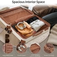 thumbnail image 3 of EUROCO 8 Piece Luggage Set, Expandable ABS Durable Suitcase Sets with 4 Packing Cubes,TSA Lock and Spinner Wheels,Lightweight Hardshell Travel Luggage Set,Cream, 3 of 8