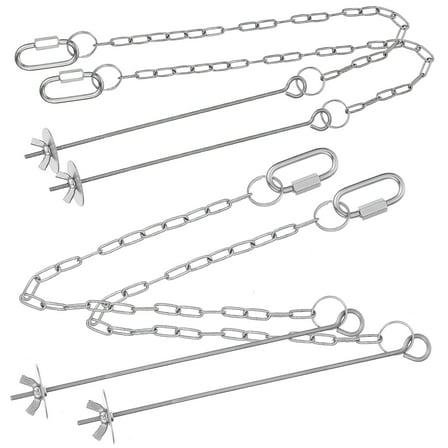 4 Pcs Hanging Poultry Feeder Chick Fruit Feeding Chain