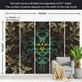 thumbnail image 4 of Tiptophomedecor Abstract Wallpaper Wall Mural - Dancing Leaves, 4 of 7