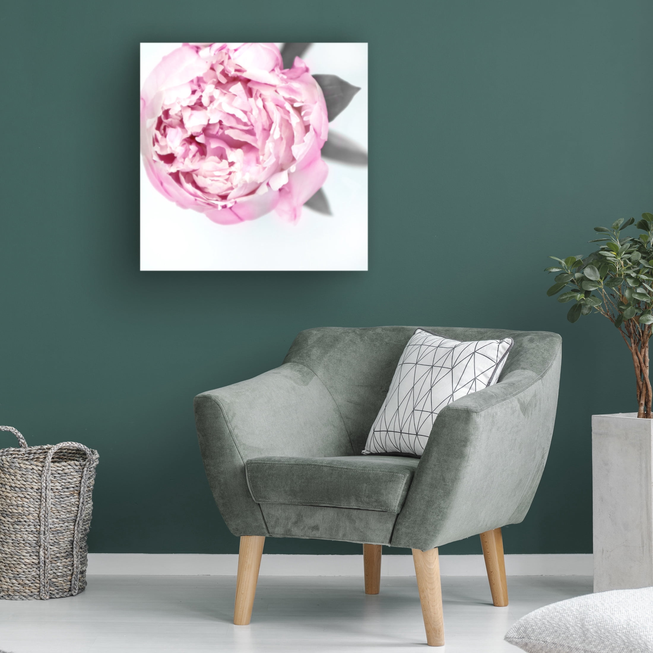 Trademark Fine Art Rosana Laiz Blursbyai Pink peony III Canvas Wall Art