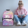 thumbnail image 2 of Aplkyhs School Backpack for Boys Girls Cute Axolotl Galaxy Ages 6-18 Large Capacity Multi Compartment Ergonomic Padded Adjustable Straps for Elementary Middle High School Daily Use, 2 of 7