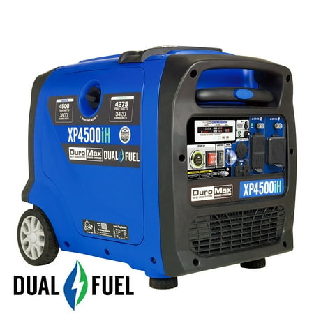UPC: 0811640016401 | DuroMax XP4500iH 4 500 Watt Portable Dual Fuel Inverter Generator with CO Alert