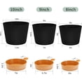 thumbnail image 2 of Superior Hub10/9/8 inch Plant pots, planters for Indoor Plants, self Watering Plant Pot, Flower pots, Black, 2 of 13