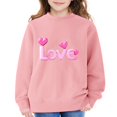 thumbnail image 5 of Ruyang LOVE Heart Sweatshirt for Girls Valentines Day Graphic Pullover Sweaters Cute Trendy School Preppy Sweatshirts, 5 of 6
