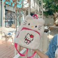 thumbnail image 2 of Sanrio-mochila escolar de gran capacidad para niños, bolsa de Hello Kitty, Kawaii, pudín, perro, peluche, juguetes, regalos, 25cm, 2 of 5